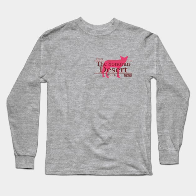 From the Sonoran Desert with Love I Coyote Long Sleeve T-Shirt by ProcyonidaeCreative